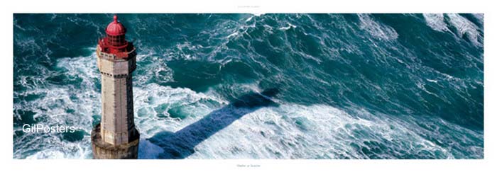 מגדלור ביםצרפת  ים אי מגדלור נקודה כחול איים שלווה סערה צוק גלים סוערים